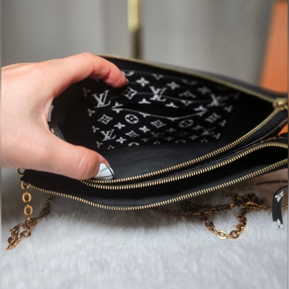 🔥 Louis Vuitton Pochette Double Zip Monogram Giant Jungle LIKE NEW! 🔥 - Picture 12 of 14